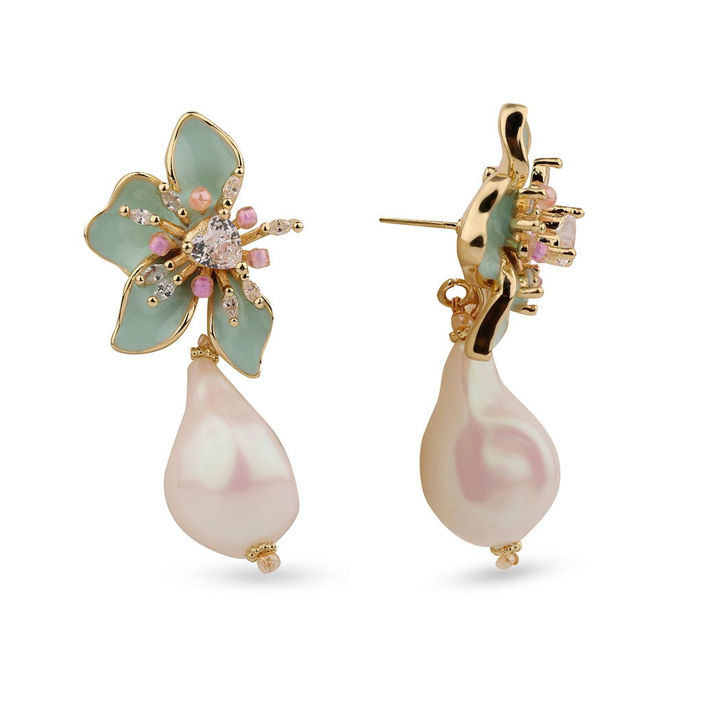 MINT BLOOM EARINGS