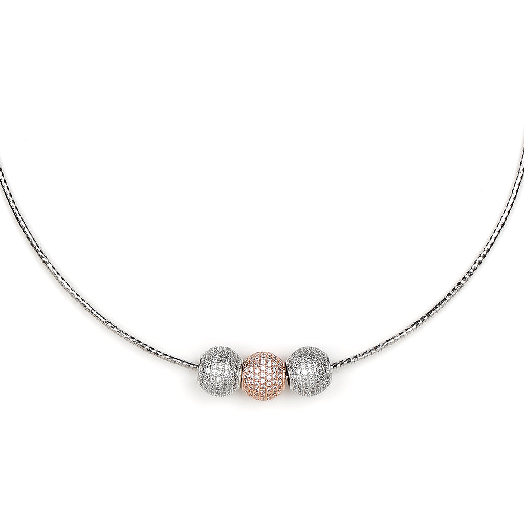 3 BALLS PANDORA NECKLACE