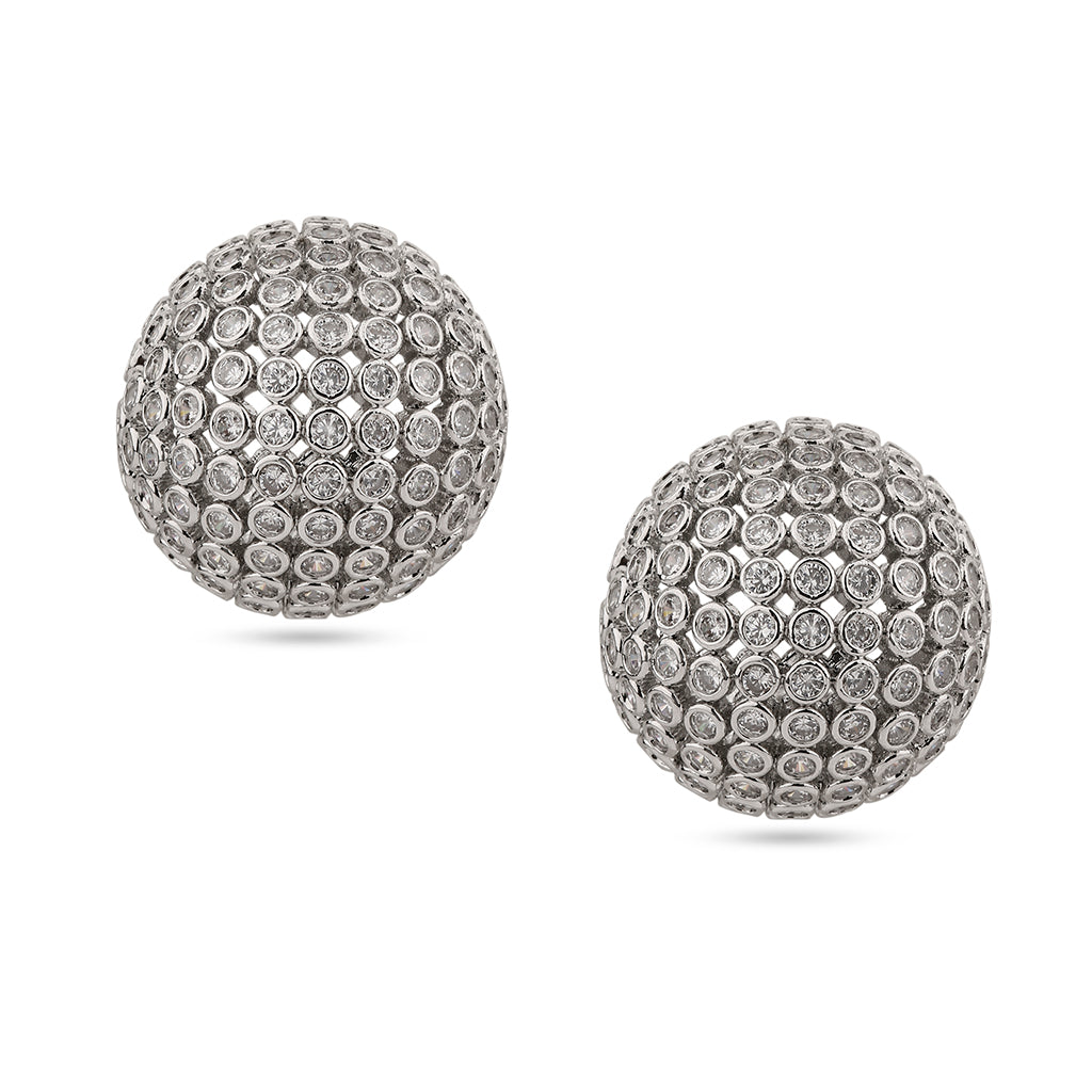 DIAMOND BALL EARINGS