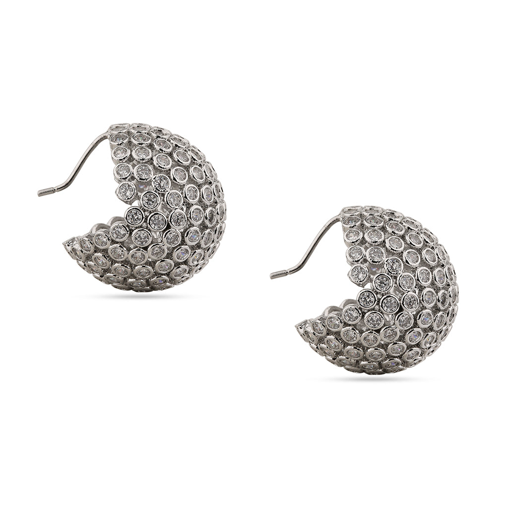 DIAMOND BALL EARINGS