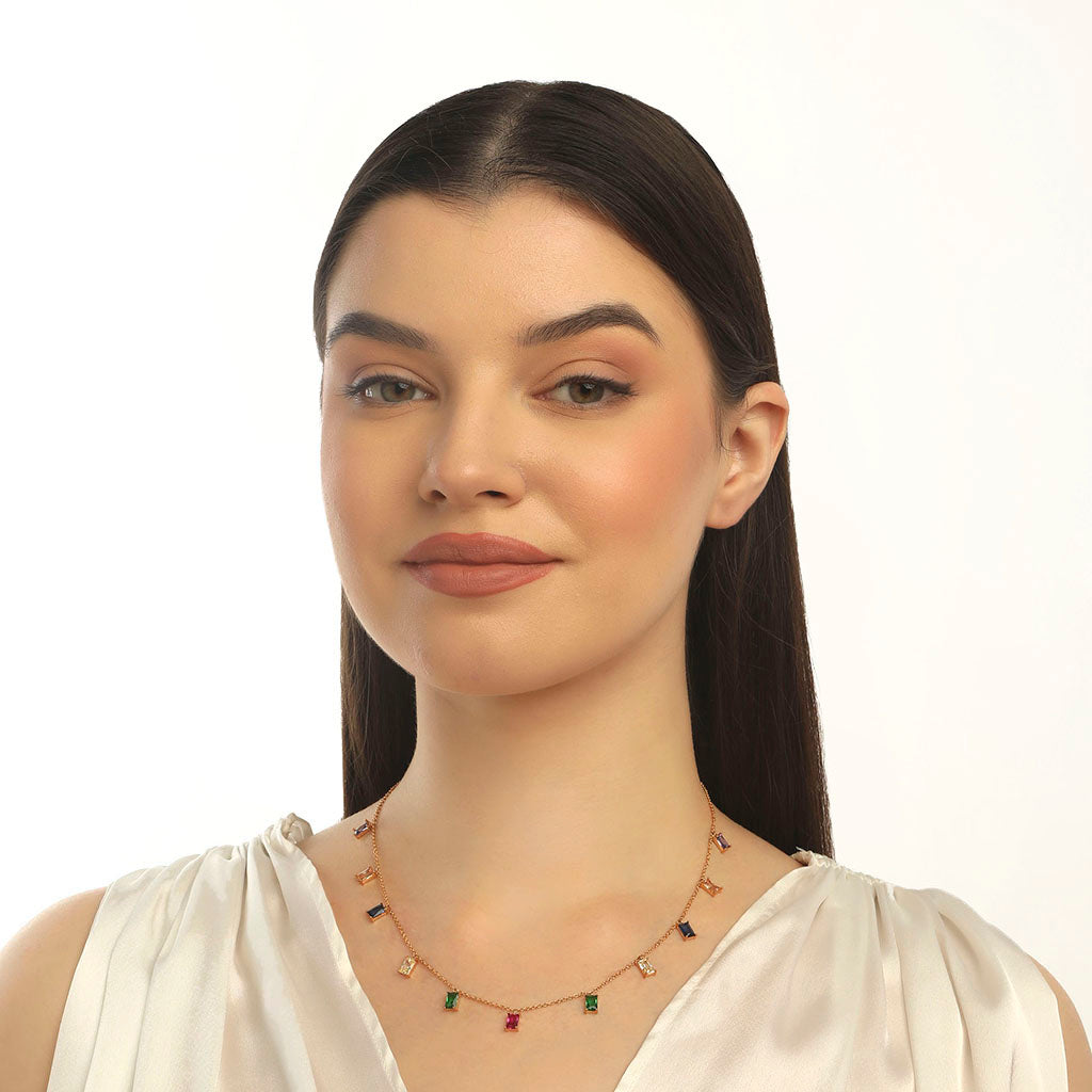 MULTICOLOUR CHARM NECKLACE