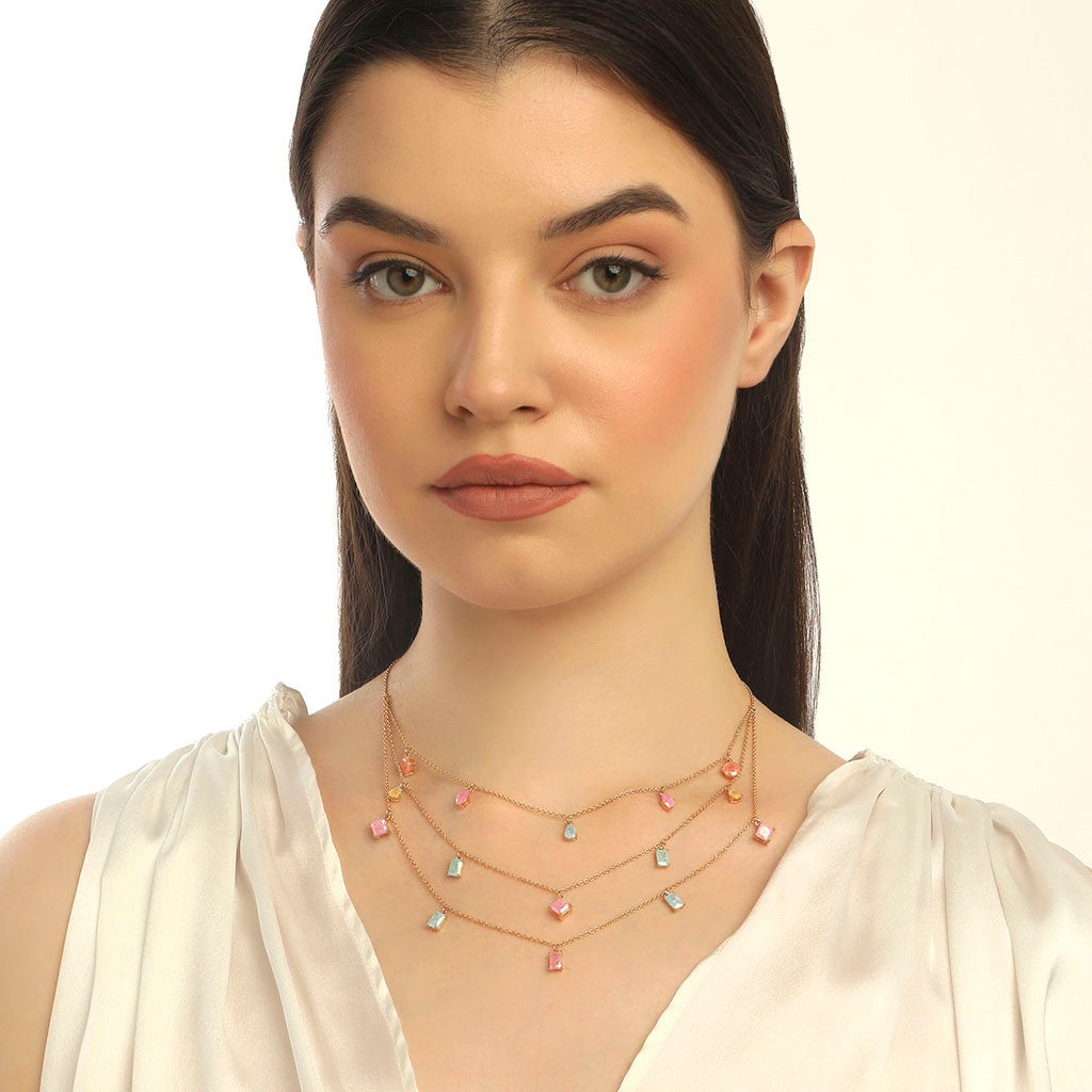 LAYERED PASTEL NECKLACE