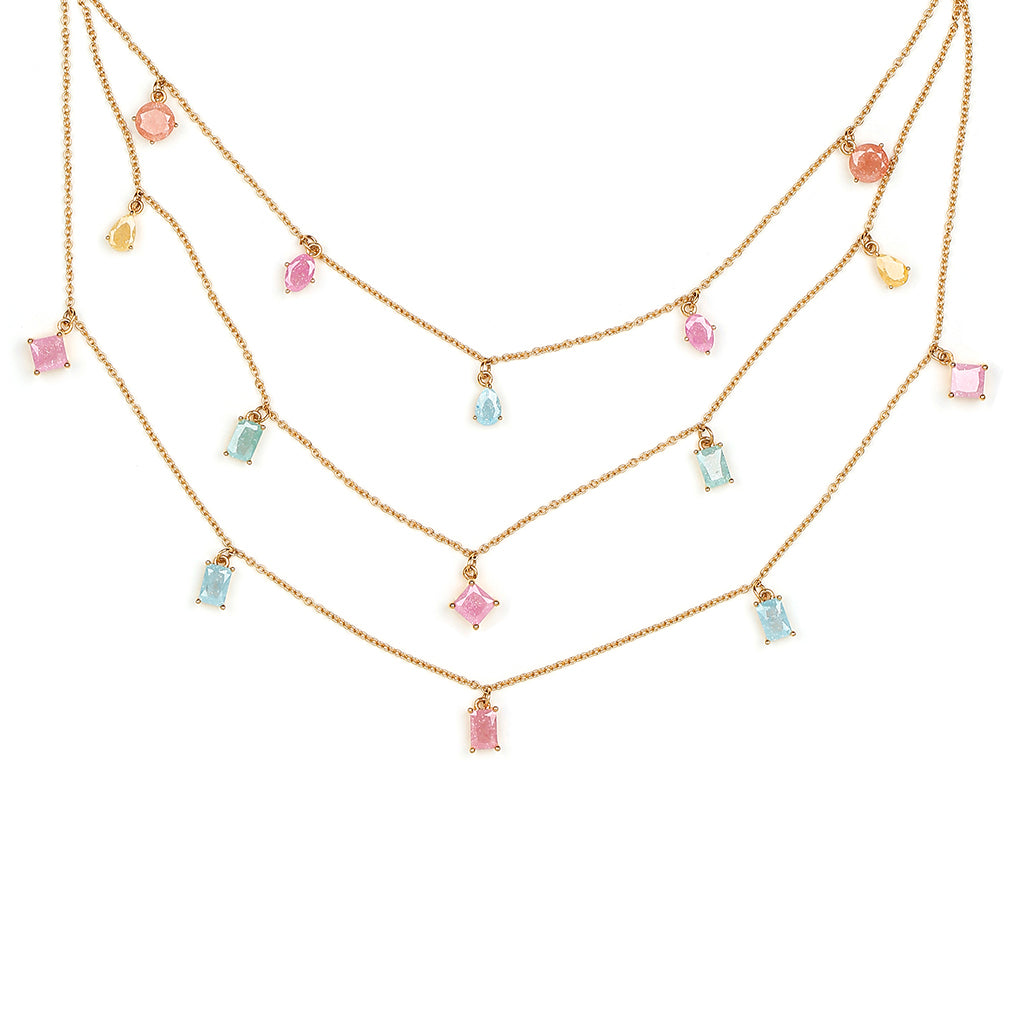 LAYERED PASTEL NECKLACE
