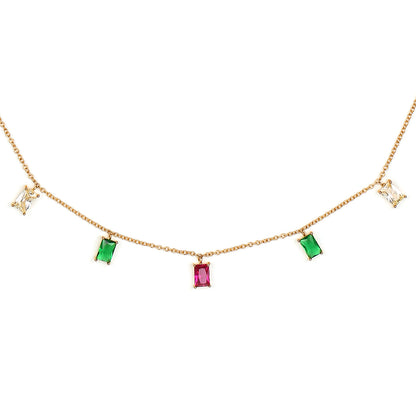 MULTICOLOUR CHARM NECKLACE
