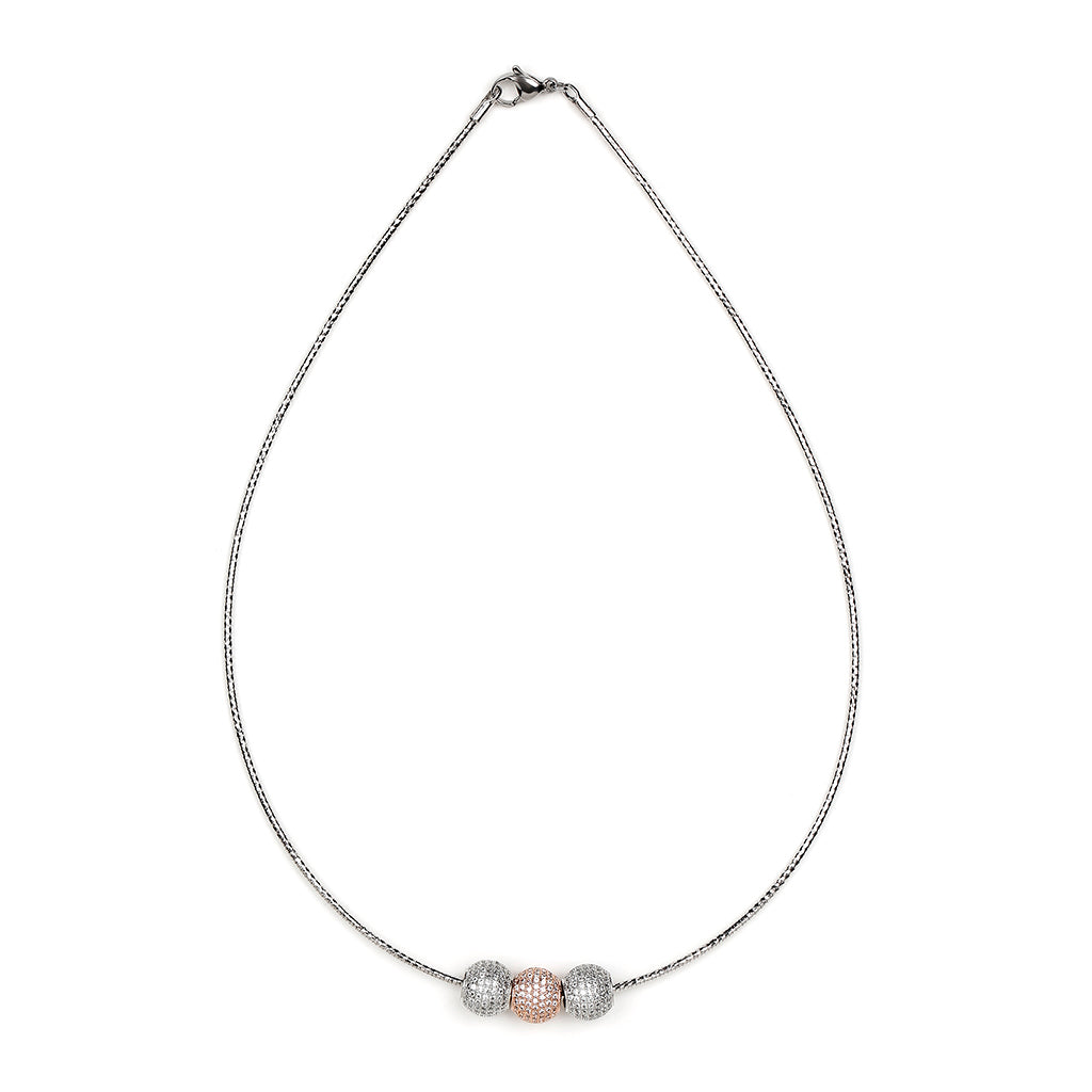 3 BALLS PANDORA NECKLACE