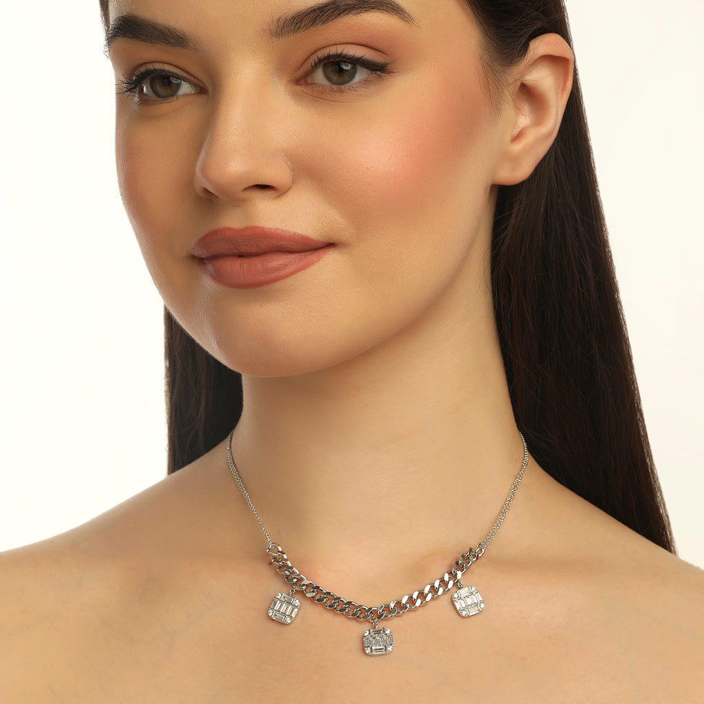 BAGUETTE CHARM NECKLACE