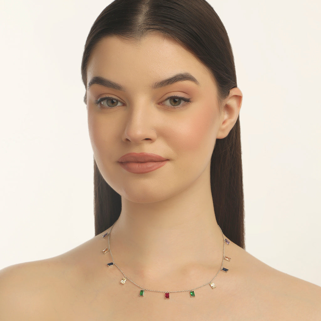 MULTICOLOUR CHARM NECKLACE