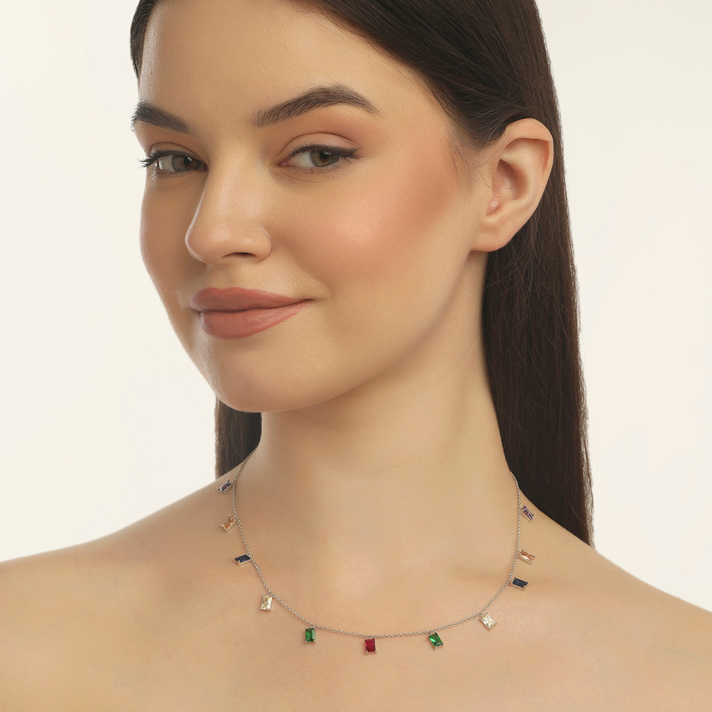 MULTICOLOUR CHARM NECKLACE