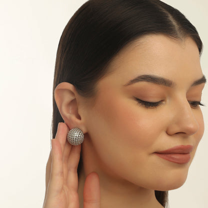 DIAMOND BALL EARINGS
