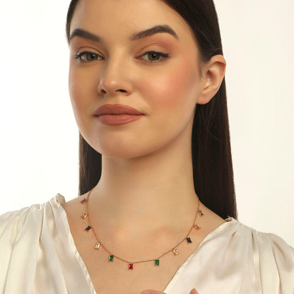 MULTICOLOUR CHARM NECKLACE